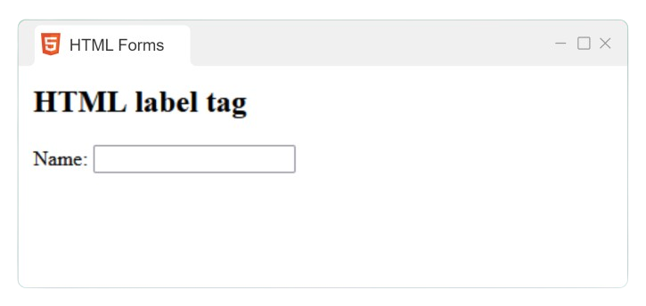 label tag output